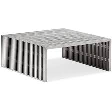 The omar coffee table features a solid walnut table top 30 in diameter. Stainless Steel Coffee Tables Ideas On Foter