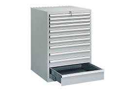 Eminza > meuble > meuble de rangement > meuble � tiroirs. Armoire A Tiroirs Atelier Coloris Gris 13 Tiroirs Contact Setam Rayonnage Et Mobilier Professionnel