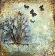Encaustic consists of natural bees wax and dammar resin (crystallized tree sap). Ethereal Encaustics Ivy Newport