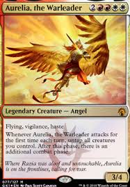 Detailed information about mechanics, colors, visual mana curve of the deck. Boros Aurelia Commander Edh Mtg Deck