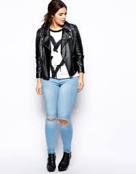 Asos Curve Exclusive Leather Biker Jacket Casual Outfits Plus Size Jackets Leggings Outfit Fall