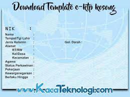 Pengisian formulir npwp orang pribadi cukup mudah contoh pengisian formulir npwp orang pribadi adalah pengisian untuk kategori usahawan. Download Template E Ktp Terbaru Format Photoshop Psd Kaca Teknologi