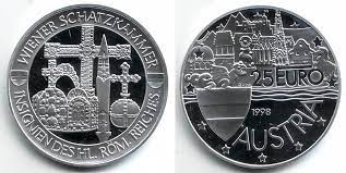 Caribbean dollar (xcd) egyptian pound (egp) ethiopian birr (etb) euro (eur) fiji dollar (fjd) gambian dalasi (gmd) georgian lari (gel) ghanaian cedi (ghs) guatemalan quetzal (gtq). Osterreich 25 Euro 1998 Gedenkpragung Wiener Schatzkammer Insignien Des Hl Rom Reiches Pp Ma Shops
