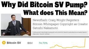 Bitcoin sv price, charts, volume, market cap, supply, news, exchange rates, historical prices, bchsv to usd converter, bchsv coin complete info/stats. Bitcoin Sv Price Pumps As Craig Wright Registers Bitcoin Whitepaper Copyright What S This Mean Youtube