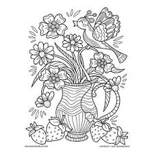 Find more printable coloring page for adults flowers pictures from our search. Flower Coloring Pages