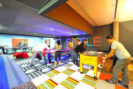 google employees in zurich zooglers have the world s coolest repurposed office google office work space collaboration space