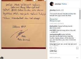 Maybe you would like to learn more about one of these? Dari Mako Brimob Ahok Tulis Ucapan Ulang Tahun Ke Widyawati