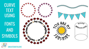 You can do this by either creating a separate text box for each line or using the. How To Curve Text In Cricut Design Space Using Fonts And Symbols Youtube