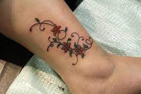 Google Image Result For Httpcaroleknitsnetwp-contentuploads200906new-vine-tattoo Flower Tattoo On Ankle Flower Vine Tattoos Tattoos For Women Flowers