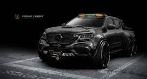 Carlex Design S Exy Monster X Concept Is The Meanest Most Eccentric X Class Yet Carscoops Mercedes Truck Pickup Trucks Chevy Trucks