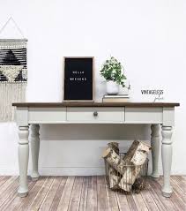 Sold Redesigned Broyhill Console Table Entry Table Painted Furniture Sofa Table Farmho Farmhouse Console Table Table Design Farmhouse Table For Sale