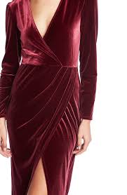 1 State Wrap Front Ruched Long Sleeve Velvet Dress Nordstrom Long Sleeve Velvet Dress Nordstrom Dresses Dresses