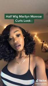 Half Wig Marilyn Monroe Curls Look Video Natural Hair Styles Human Hair Wigs Hair Styles