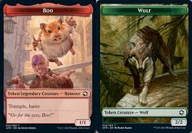 This wolf is usually placed because they are the most excluded, or they did something wrong. Boo Token Wolf Token Foil Magic Singles Adventures In The Forgotten Realms Java Game Haus