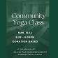 Community Yoga Class to Benefit Connect With A Wish