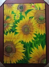 Gambar bunga matahari ini memang cantik sekali dijadikan hiasan. Lukisan Sun Flower Lukisan Bunga Matahari Yang Indah