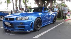 Bayside church blue oaks, roseville. Bayside Blue Nissan Skyline R34 Gt R Youtube