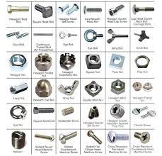 Types Of Nuts Bolts Screws Coolguides Screws And Bolts Engineering Tools Garage Tools