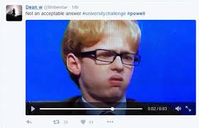 Twitter frenzy over University Challenge contestant Oscar Powell's facial  expressions