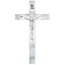 481 pyes pa road tauranga nz. Amazon Com White Pearlized Pewter Corpus Religious 7 Inch Wall Cross Crucifix Home Kitchen