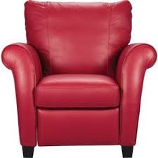 Layla Genuine Leather Reclining Chair Red Red Leather Chair Leather Armchair Leather Recliner Chair