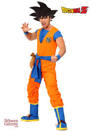 Authentic Dragon Ball Z Goku Men S Costume Goku Costume Party City Costumes Mens Halloween Costumes