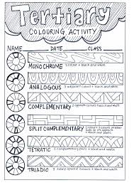 Colour Theory Learning Sheets Bundle Feedingstickfigures Art Handouts Art Worksheets Elements Of Art Color
