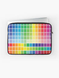 abstract color chart palette guide laptop sleeve