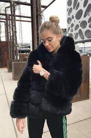 Faux Fur Elegant Thick June Jacket Ragluxe Fur Coat Fur Jacket Faux Fur Coat Hoodie