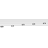 C whole tone scale notation and guitar tab. 1