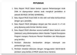 Contoh narasi raport sd kurikulum 2013. Contoh Format Raport Tk Paud Kurikulum 2013 Kurikulum Guru Buku