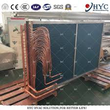 Its responsibility is mainly to absorb the heat from the air inside your home, thereby reducing humidity in the air. China Hvac Air Conditioner Air To Air Copper Tube Fin Coil Condenser China Heat Exchanger Water Chilled Fcu