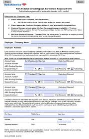 The estimated average time for completing a direct deposit enrollment online is approximately five minutes. Free Non Federal Direct Deposit Enrollment Request Form English Pdf Template Form Download