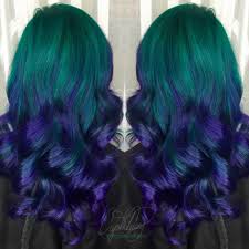 Purple Green Hair Instagram Cryistalchaos Mermaidhair Virginiabeach Coloredhair Longhair Haircolor Blue Ombre Hair Ombre Hair Color Purple Ombre Hair