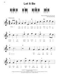 Let It Be Sheet Music The Beatles Super Easy Piano Easy Piano Sheet Music Piano Sheet Music Free Easy Piano
