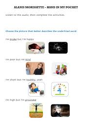 According to morissette herself, the final version of Listening Alanis Morissette Hand In My Pocket Worksheet