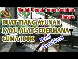 Jika dahulu ayunan ini hanya sekedar kain yang. Membuat Tiang Ayunan Bayi Sendiri Dari Kayu Mudah Sederhana Youtube