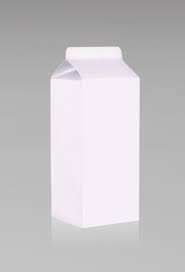 White Milk Carton Mockup