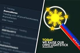 By the way, the middle initial in my name stands for de castro, my late mother's surname. Cancelkorea Why It S Trending And What Filipinos Are Saying Abs Cbn News