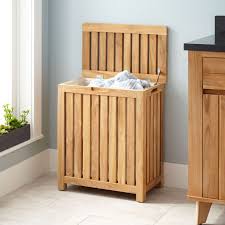 Cael Teak Laundry Hamper In 2021 Wooden Laundry Basket Wood Laundry Hamper Laundry Hamper