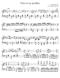 Secret Garden Song From A Secret Garden ноты для фортепиано Print And Download In Pdf Or Midi Time To Say Goodbye Andrea Boccelli Arr Antoine Masroua Free Sheet Music F Piano Sheet Music Free Sheet Music Piano Music