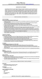 experienced attorney resume samples pdf