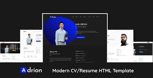 Built by and for software engineers and web developers. Free Download Adrion Cv Resume Bootstrap 4 Html Template