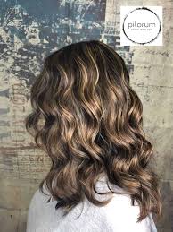 Brown hair with vanilla blonde highlight. Brown Hair With Blonde Highlights Images Pilorum Salon Spa