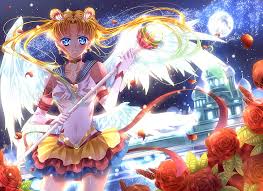 — sailor moon's stock introduction. Usagi Tsukino Sailor Moon Wings Staff Castle Rose Anime Hd Wallpaper Wallpaperbetter