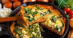 Spinach And Feat Quiche With Sweet Potato Crust Receitas De Quiche De Espinafre Quiche Receita Receitas