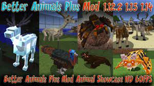 If you wish to download this lots of mobs or more animals mod you can do it below! Better Animals Plus Mod Animal Showcase Minecraft 1 12 2 1 14 4 2k 60fps Animals In Minecraft Ep47 Youtube