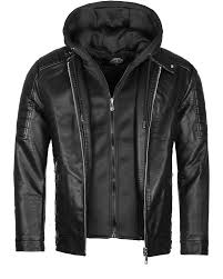 Eagle Faux Leather Jacket Black Jackets Disturb Fi