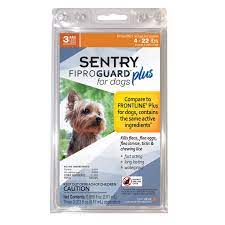 Sentry Fiproguard Plus Squeeze On For Dogs 4 22 Pounds 3 Count Walmart Com