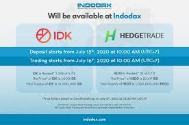 Idk And Hedg Listing On Indodax